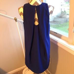 Royal Blue Flowy A-Line Swing Dress
